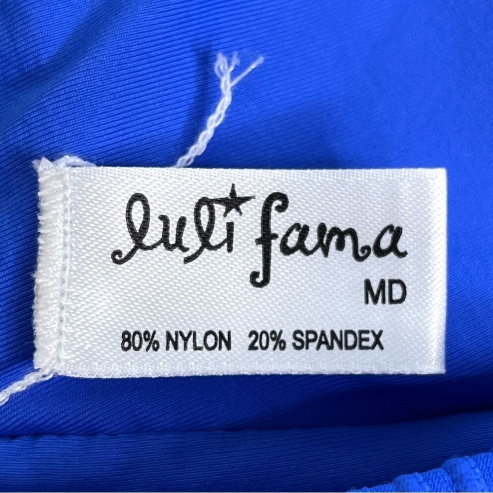 Luli Fama Orillas Del Mar Banded Halter Sz M Bikini Top - Picture 9 of 10